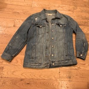 Distressed Madewell Denim Jacket